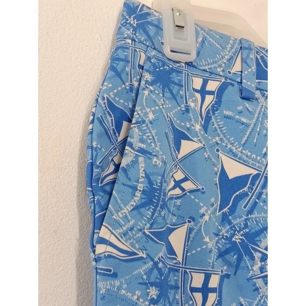 Vineyard Vines Men’s Pants Sailbot All Over Print Blue Size 28x32